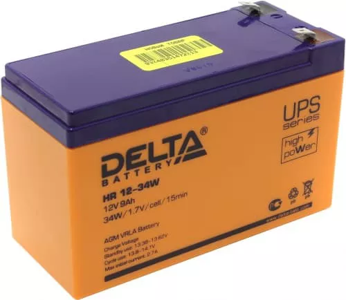 DELTA HR-1234 W (12V9Ah) (уп.5 шт)