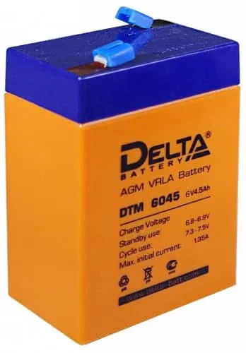 DELTA DT-6045 (6V4.5Ah) (уп.20 шт)
