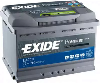 Exide Premium 77Ah 760A оп EA770