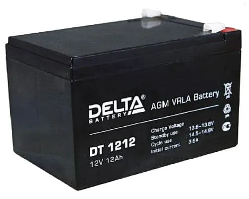 DELTA DT-1212 (12V12Ah) (уп.4 шт)