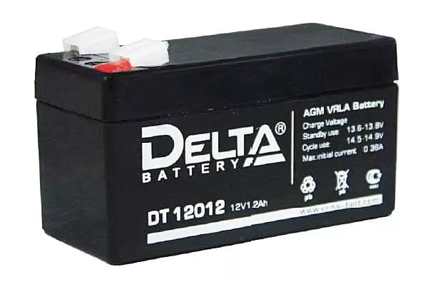DELTA DT-12012 (12V1,2Ah) (уп.20 шт)