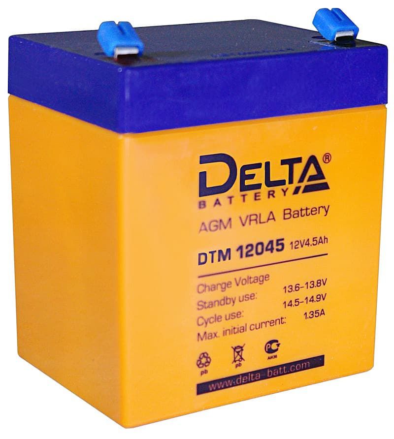 DELTA DTM-12045 (12V4.5Ah) (уп.2 шт)
