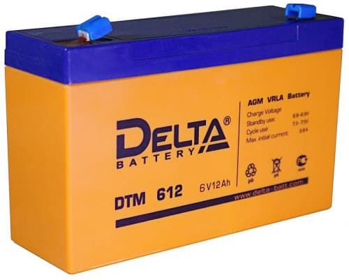 DELTA DTM-612 (6V12Ah) (уп.10 шт)