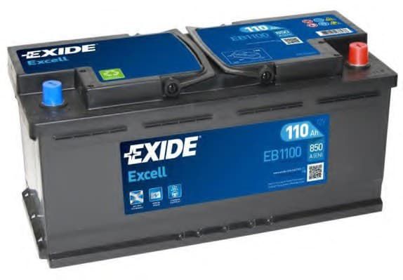 Exide EXCELL 110Ah 850 оп EB1100