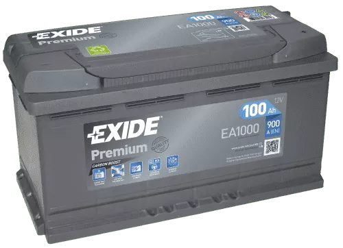 Exide Premium 100Ah 900A оп EA1000