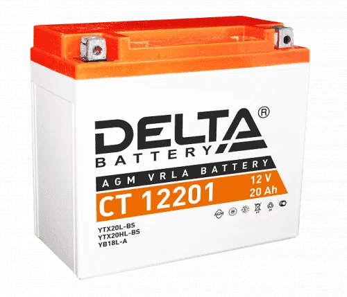 DELTA СТ-12201 (20Ah) о.п. (YTX20-LBS) (уп. 4 шт)