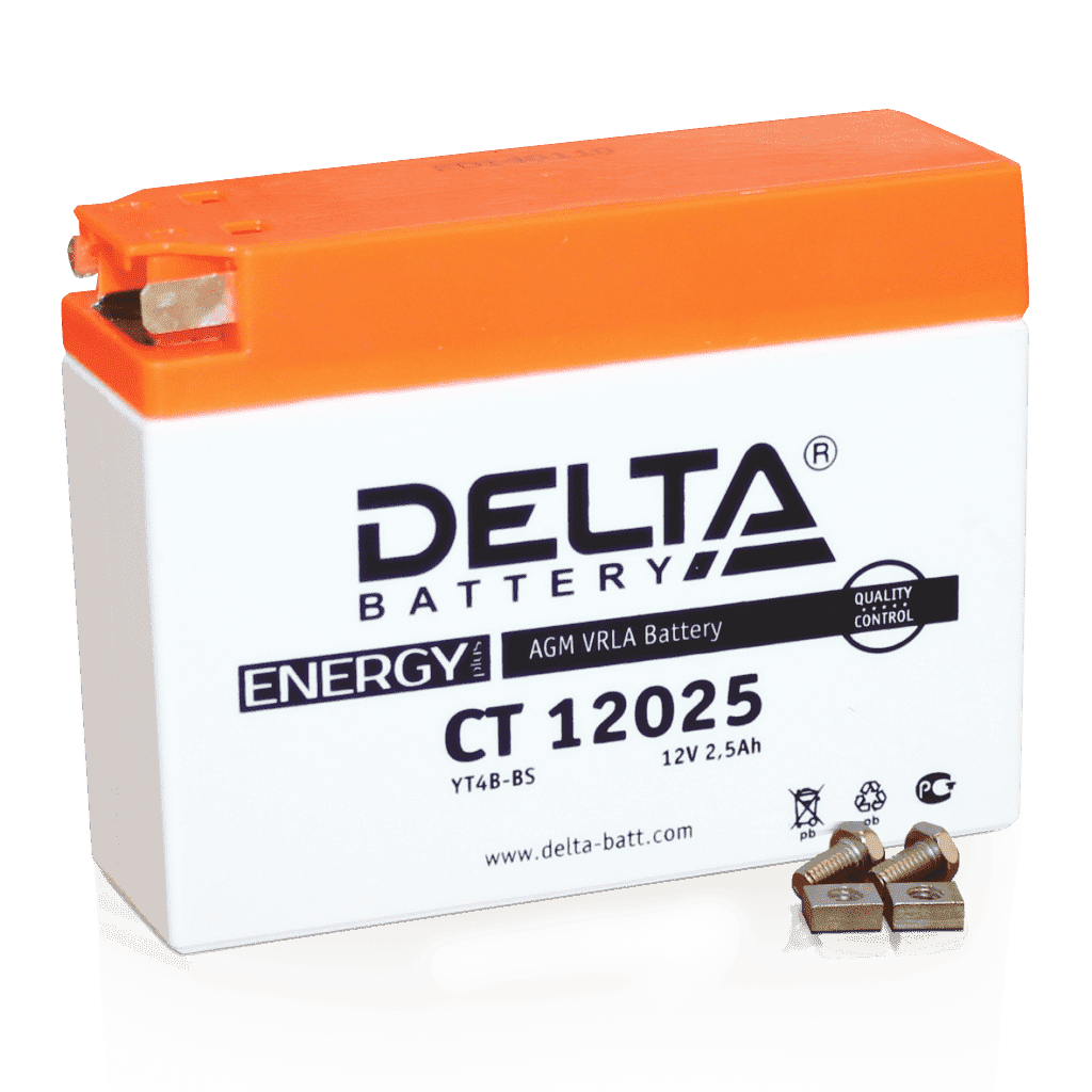 DELTA СТ-12025 (2.5Ah) (GT4B-5) тонкий (уп.20 шт)