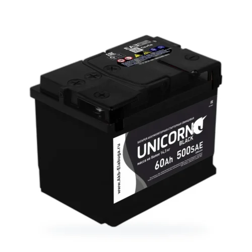 UNICORN BLACK 6СТ-60 VL оп