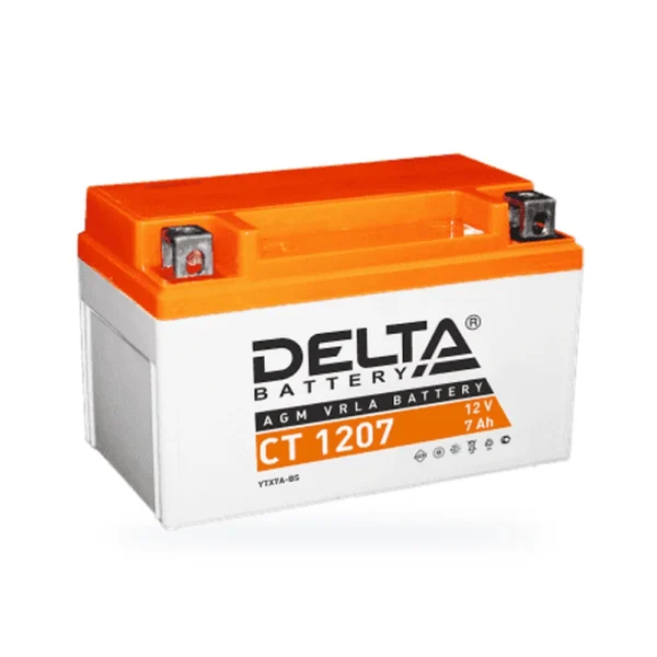 DELTA СТ-1207 (7Ah) п.п. (YTX7A-BS) (уп.8 шт)