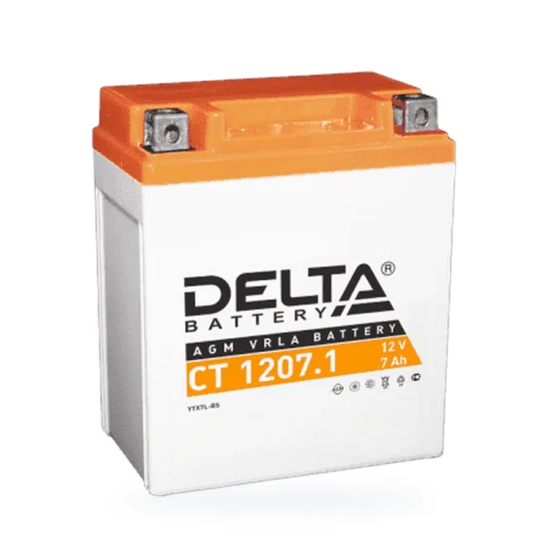 DELTA СТ-1207.1 (7Ah) выс о.п. (YTX7L-BS) (уп.8 шт)