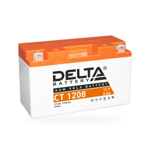 DELTA СТ-1208 (8Ah) п.п (YT7B-BS) (уп.10 шт)
