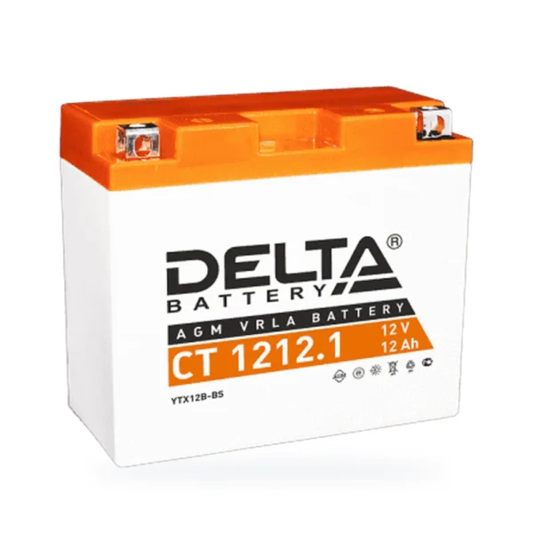 DELTA СТ-1212.1 (12Ah) п.п. (YT12B-BS) (уп.6 шт)