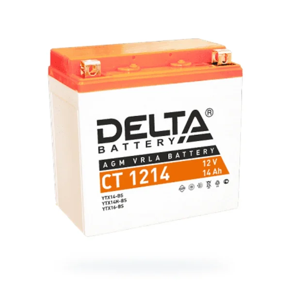 DELTA СТ-1214 (14Ah) п.п. (YTX14-BS) (уп.4 шт)